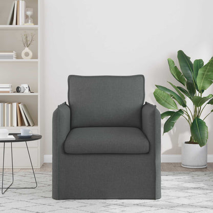 vidaXL Sofa Dunkelgrau 195 x 82 x 85 cm Stoff