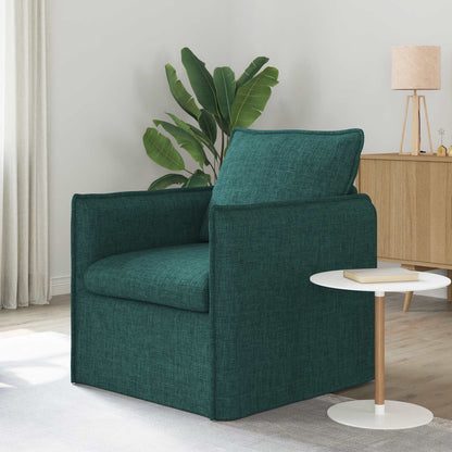 vidaXL Sofa Dunkelgrün 195 x 82 x 85 cm Stoff