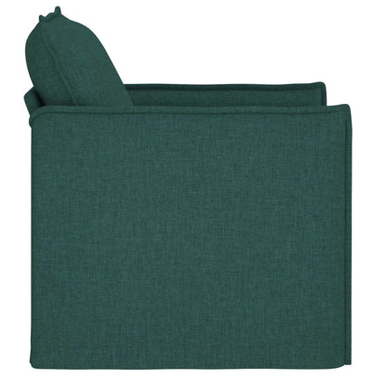 vidaXL Sofa Dunkelgrün 195 x 82 x 85 cm Stoff