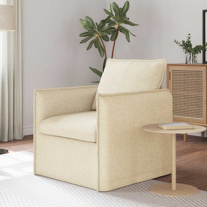 vidaXL Sofa Creme 195 x 82 x 85 cm Stoff