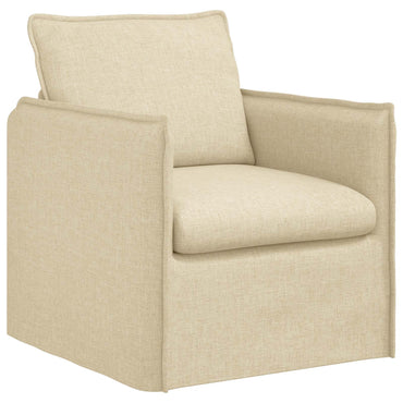 vidaXL Sofa Creme 195 x 82 x 85 cm Stoff