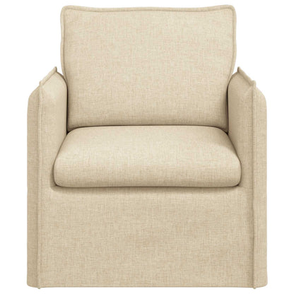 vidaXL Sofa Creme 195 x 82 x 85 cm Stoff