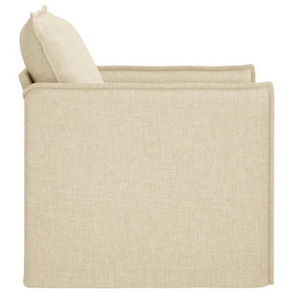 vidaXL Sofa Creme 195 x 82 x 85 cm Stoff