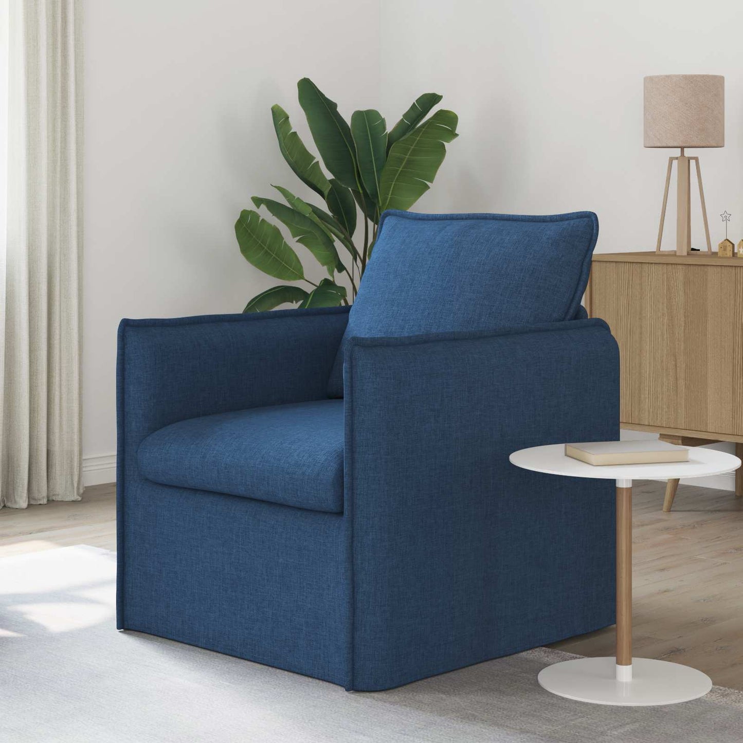 vidaXL Sofa Blau 195 x 82 x 85 cm Stoff