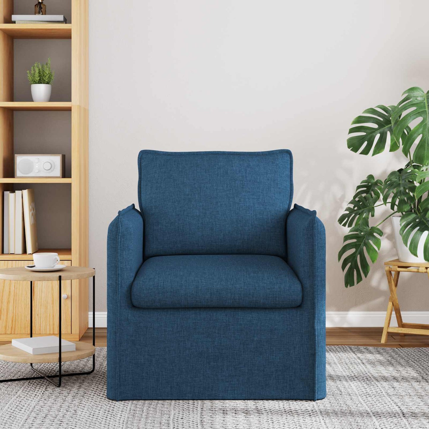 vidaXL Sofa Blau 195 x 82 x 85 cm Stoff