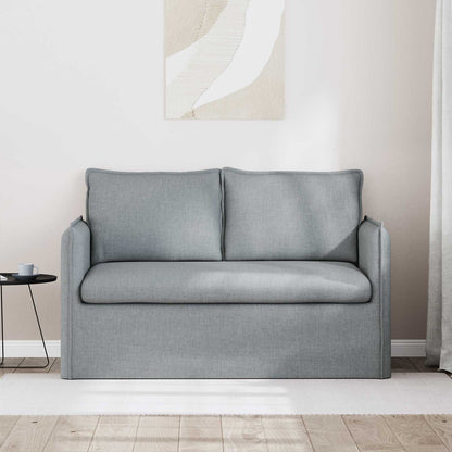 vidaXL Sofa Hellgrau 136 x 82 x 85 cm Stoff