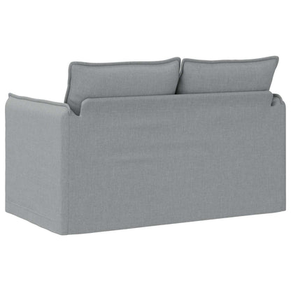 vidaXL Sofa Hellgrau 136 x 82 x 85 cm Stoff
