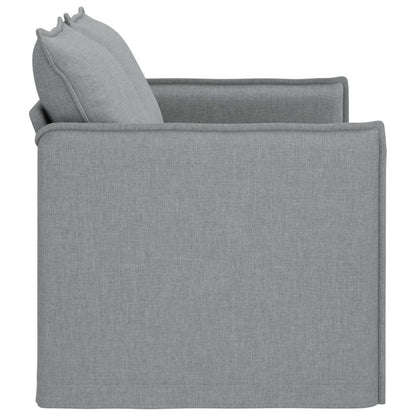 vidaXL Sofa Hellgrau 136 x 82 x 85 cm Stoff
