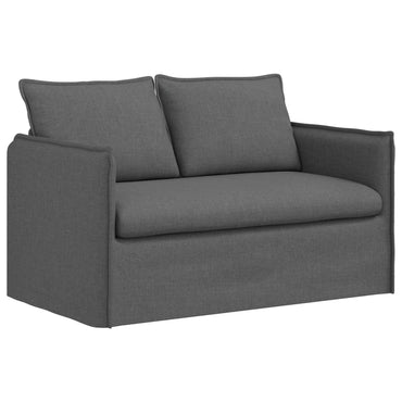 vidaXL Sofa Dunkelgrau 136 x 82 x 85 cm Stoff