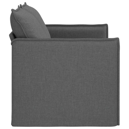 vidaXL Sofa Dunkelgrau 136 x 82 x 85 cm Stoff