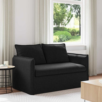 vidaXL Sofa Schwarz 136 x 82 x 85 cm Stoff