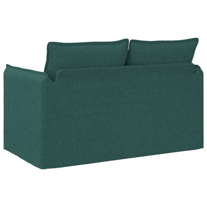 vidaXL Sofa Dunkelgrün 136 x 82 x 85 cm Stoff