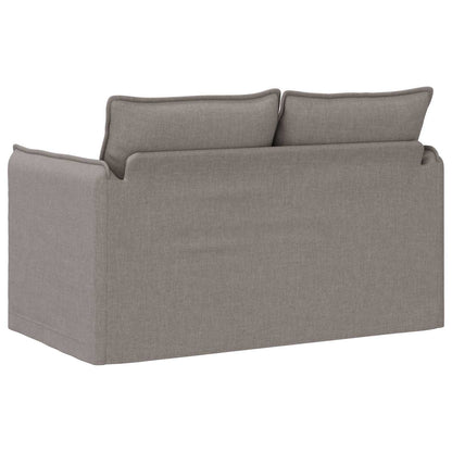 Sofa Taupe 195 x 82 x 85 cm Stoff