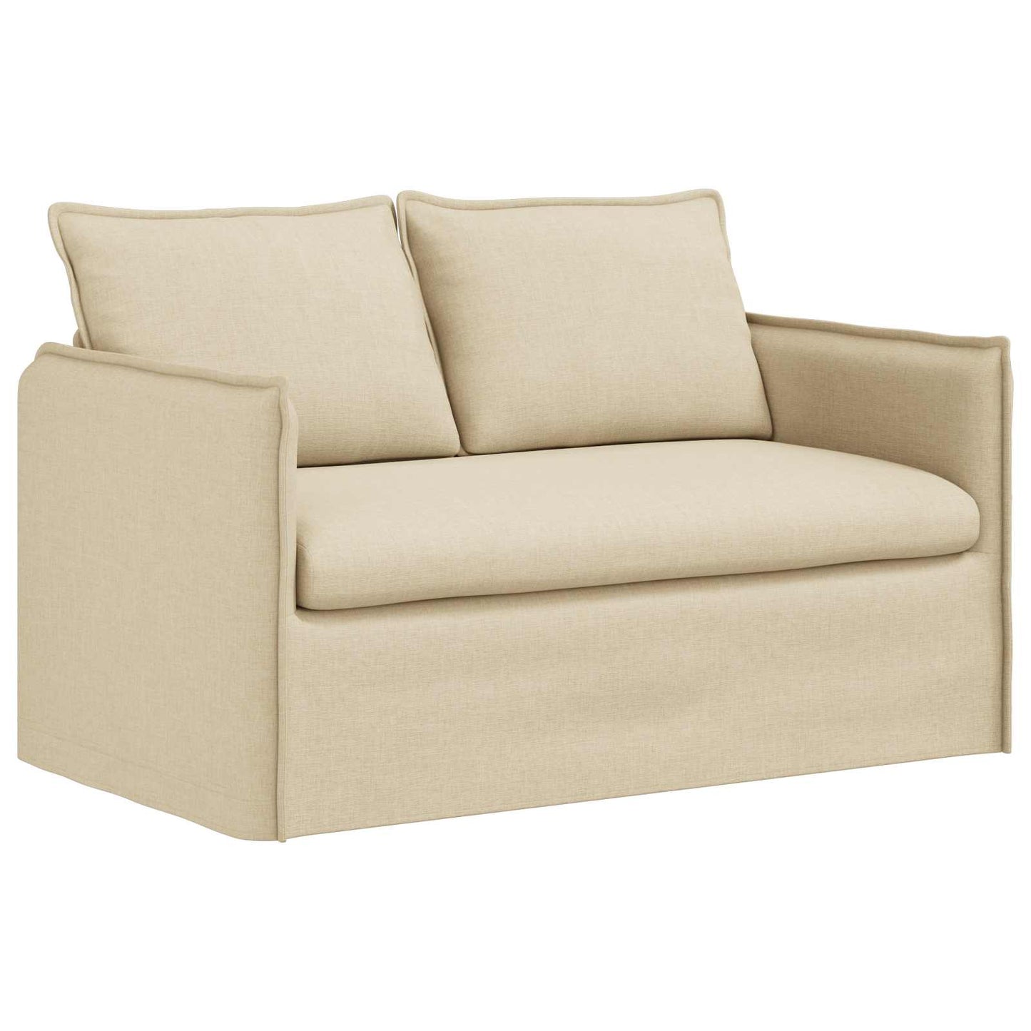 vidaXL Sofa Creme 136 x 82 x 85 cm Stoff