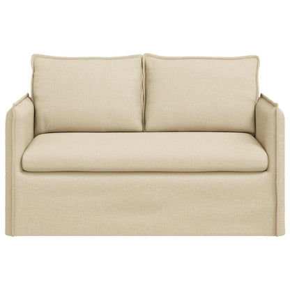 vidaXL Sofa Creme 136 x 82 x 85 cm Stoff