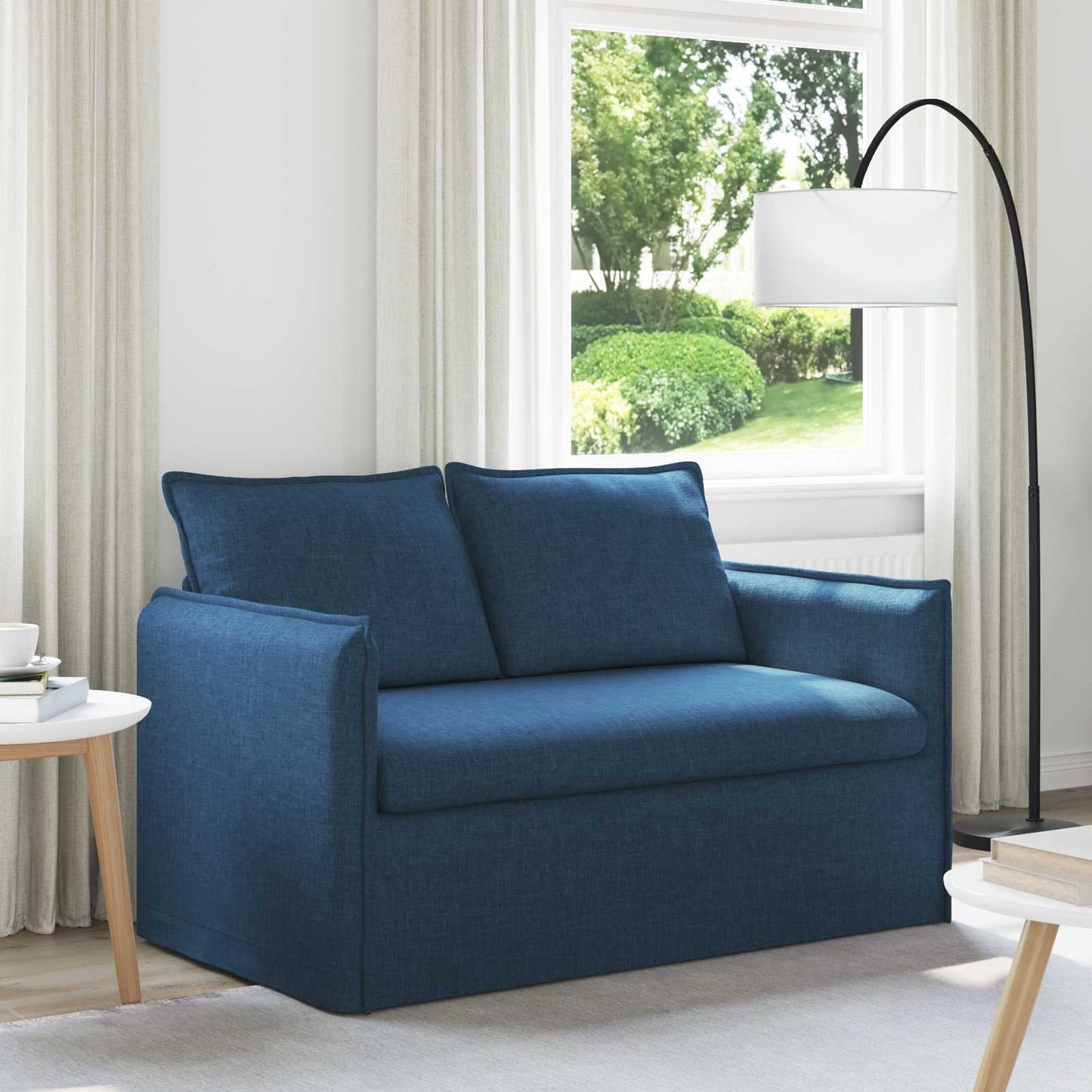 vidaXL Sofa Blau 136 x 82 x 85 cm Stoff