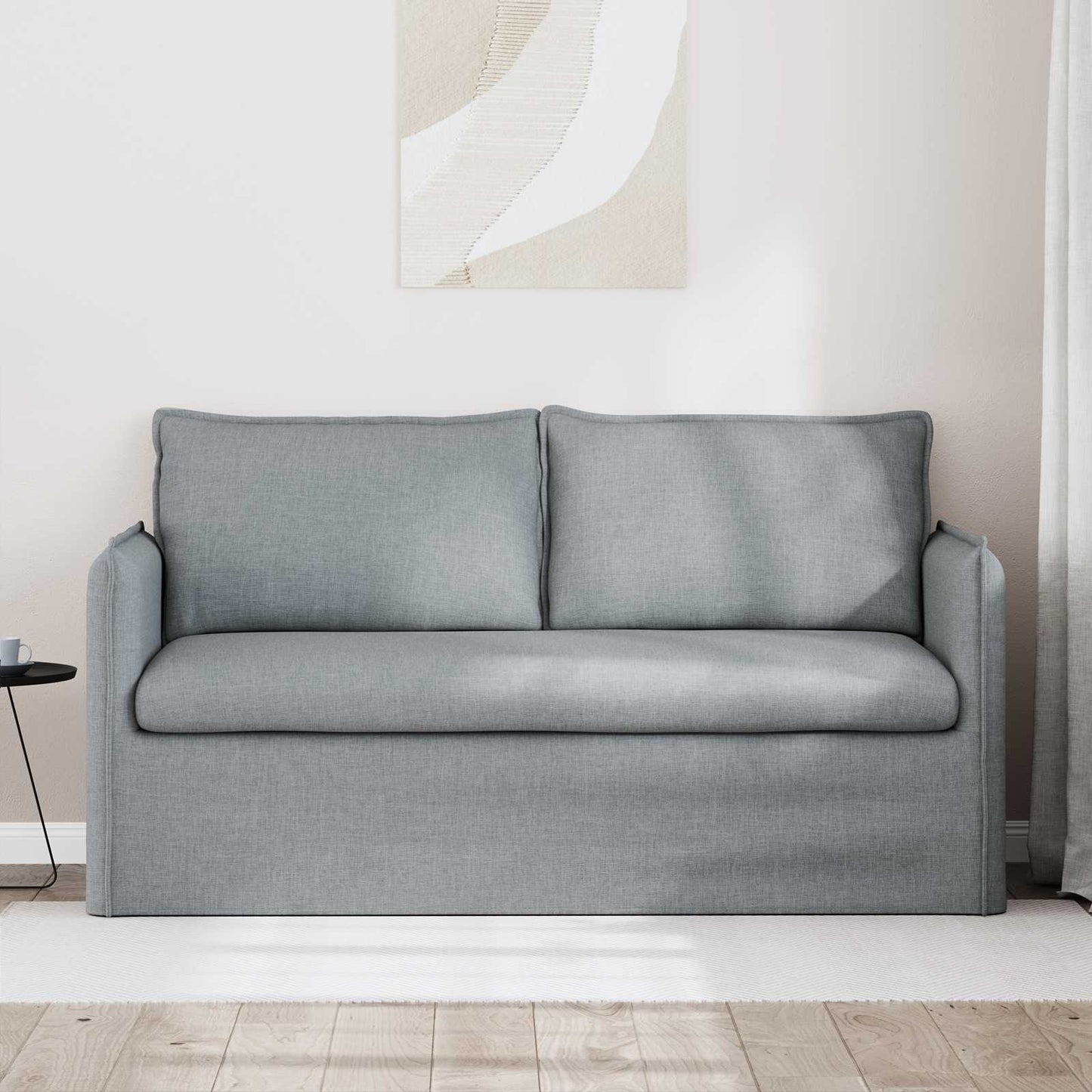 vidaXL Sofa Hellgrau 156 x 82 x 85 cm Stoff