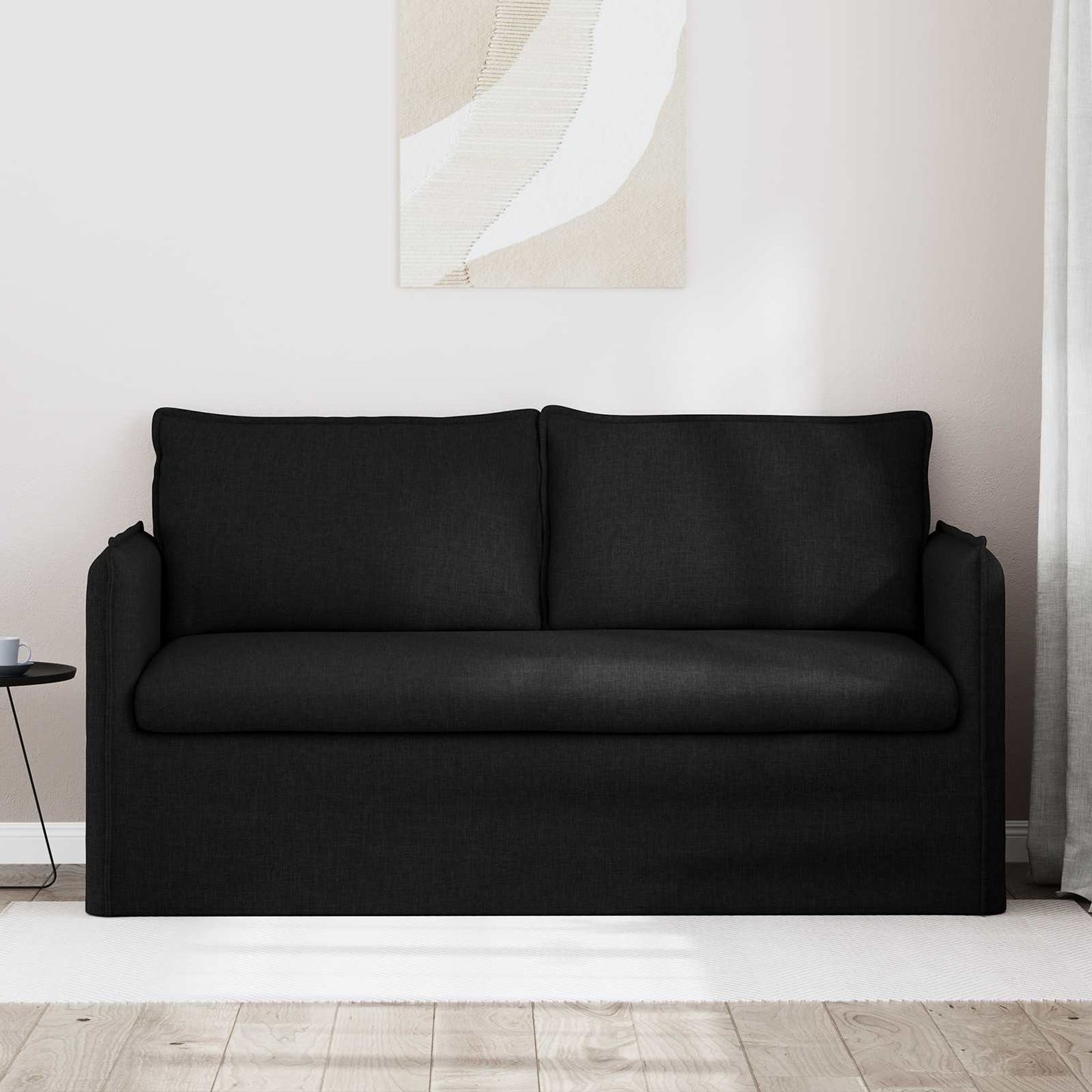 vidaXL Sofa Schwarz 156 x 82 x 85 cm Stoff