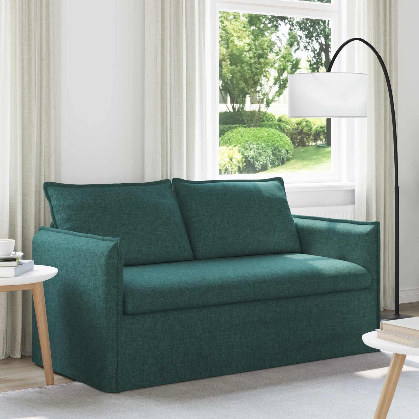 vidaXL Sofa Dunkelgrün 156 x 82 x 85 cm Stoff