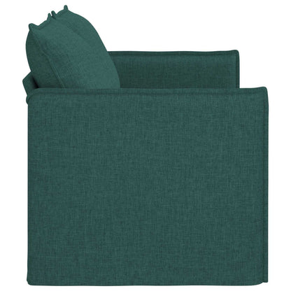 vidaXL Sofa Dunkelgrün 156 x 82 x 85 cm Stoff