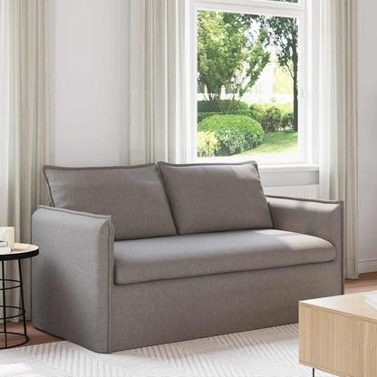 vidaXL Sofa Taupe 156 x 82 x 85 cm Stoff