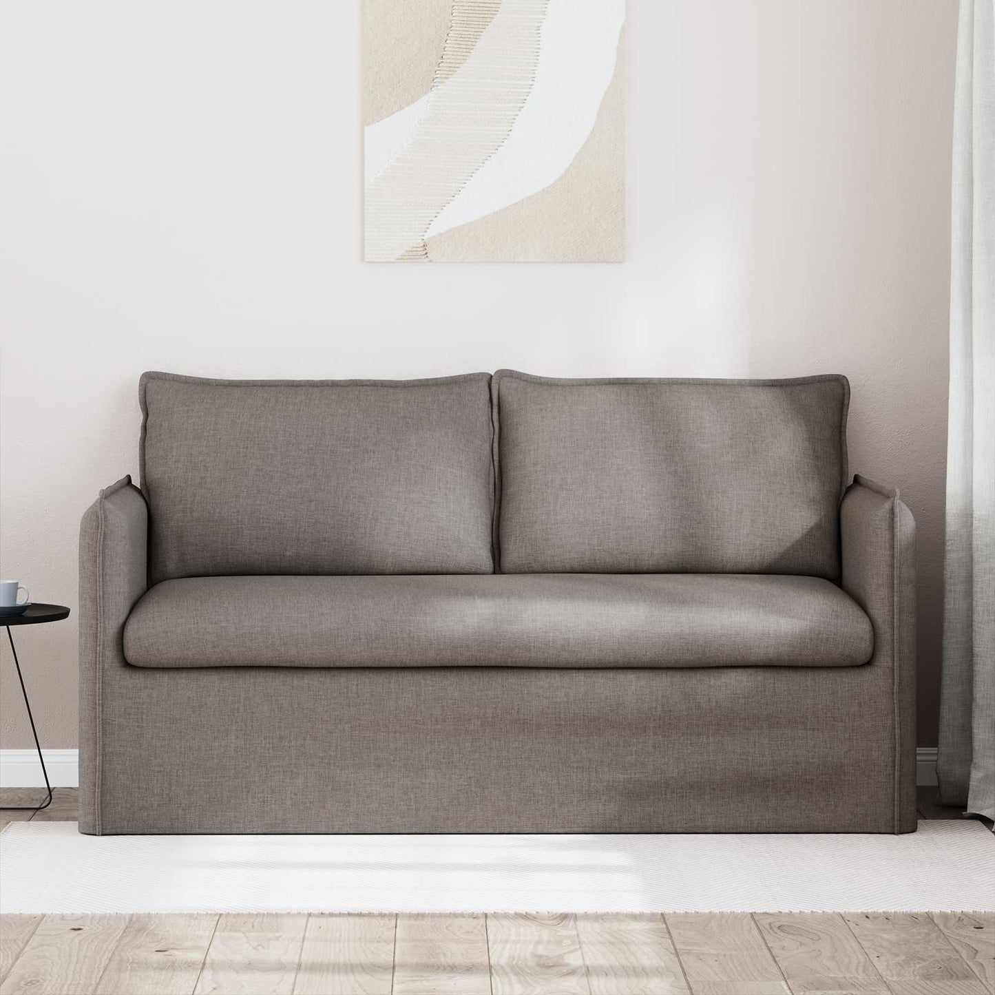 vidaXL Sofa Taupe 156 x 82 x 85 cm Stoff