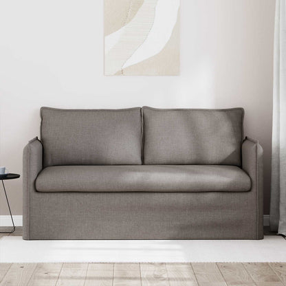 vidaXL Sofa Taupe 156 x 82 x 85 cm Stoff