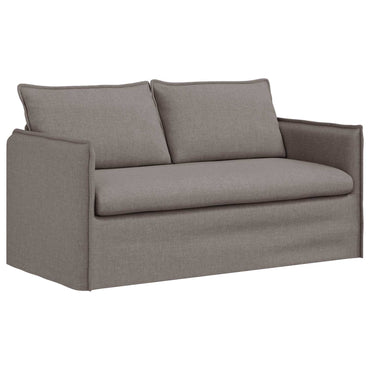 vidaXL Sofa Taupe 156 x 82 x 85 cm Stoff