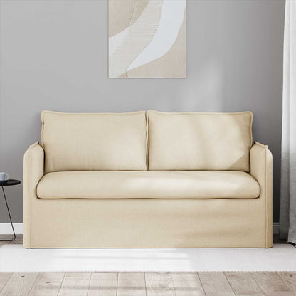 vidaXL Sofa Creme 156 x 82 x 85 cm Stoff