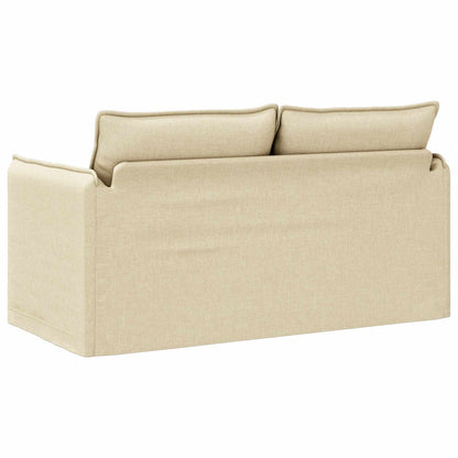 vidaXL Sofa Creme 156 x 82 x 85 cm Stoff