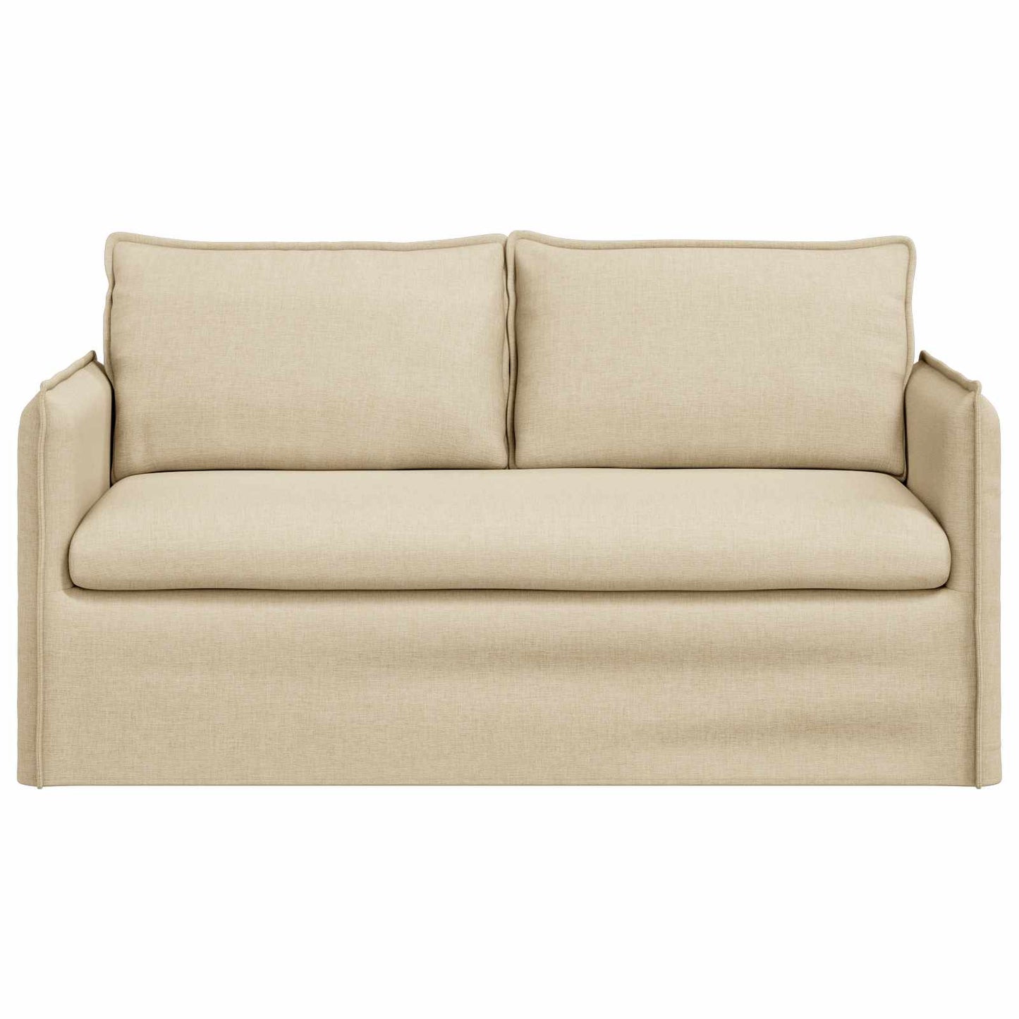 vidaXL Sofa Creme 156 x 82 x 85 cm Stoff