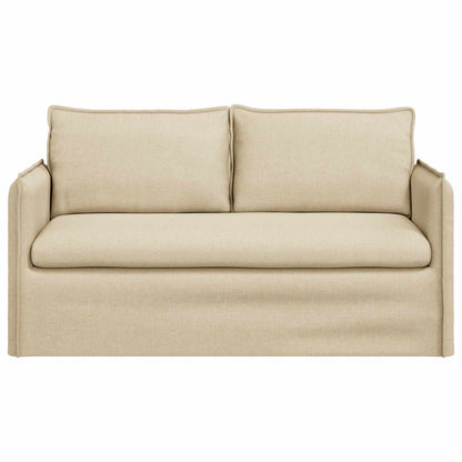 vidaXL Sofa Creme 156 x 82 x 85 cm Stoff