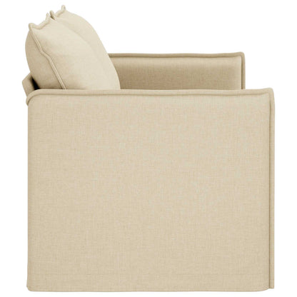 vidaXL Sofa Creme 156 x 82 x 85 cm Stoff