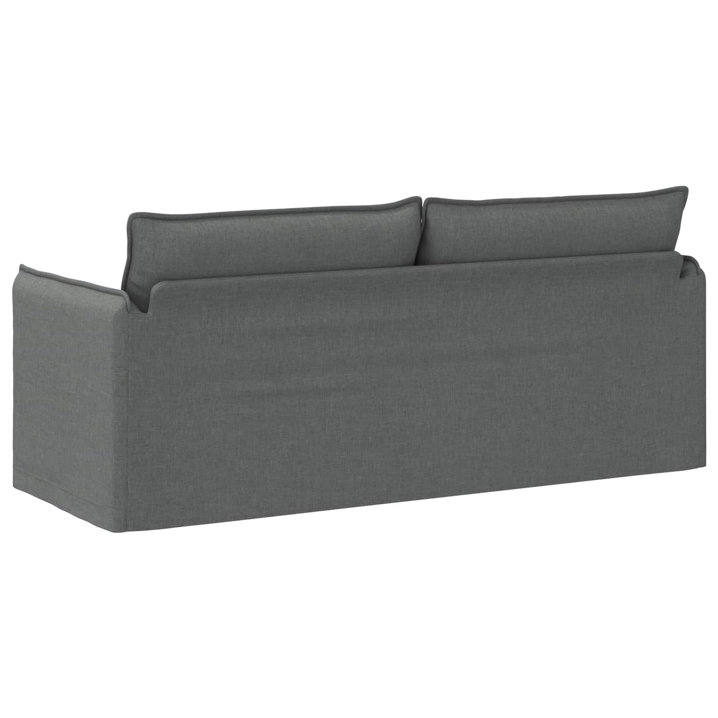 Sofa Dunkelgrau 196 x 82 x 85 cm Stoff
