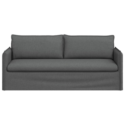 Sofa Dunkelgrau 196 x 82 x 85 cm Stoff