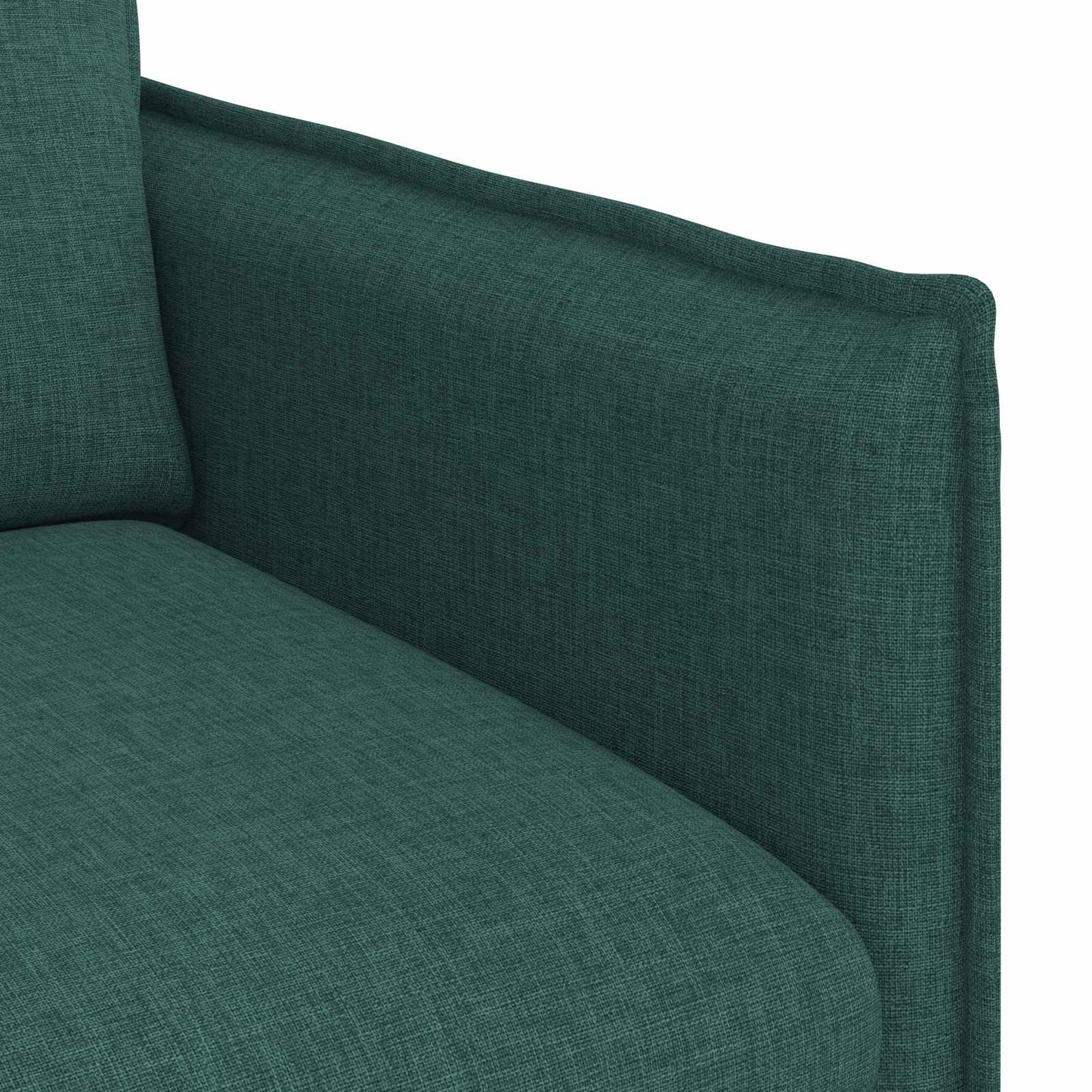 Sofa Dunkelgrün 196 x 82 x 85 cm Stoff
