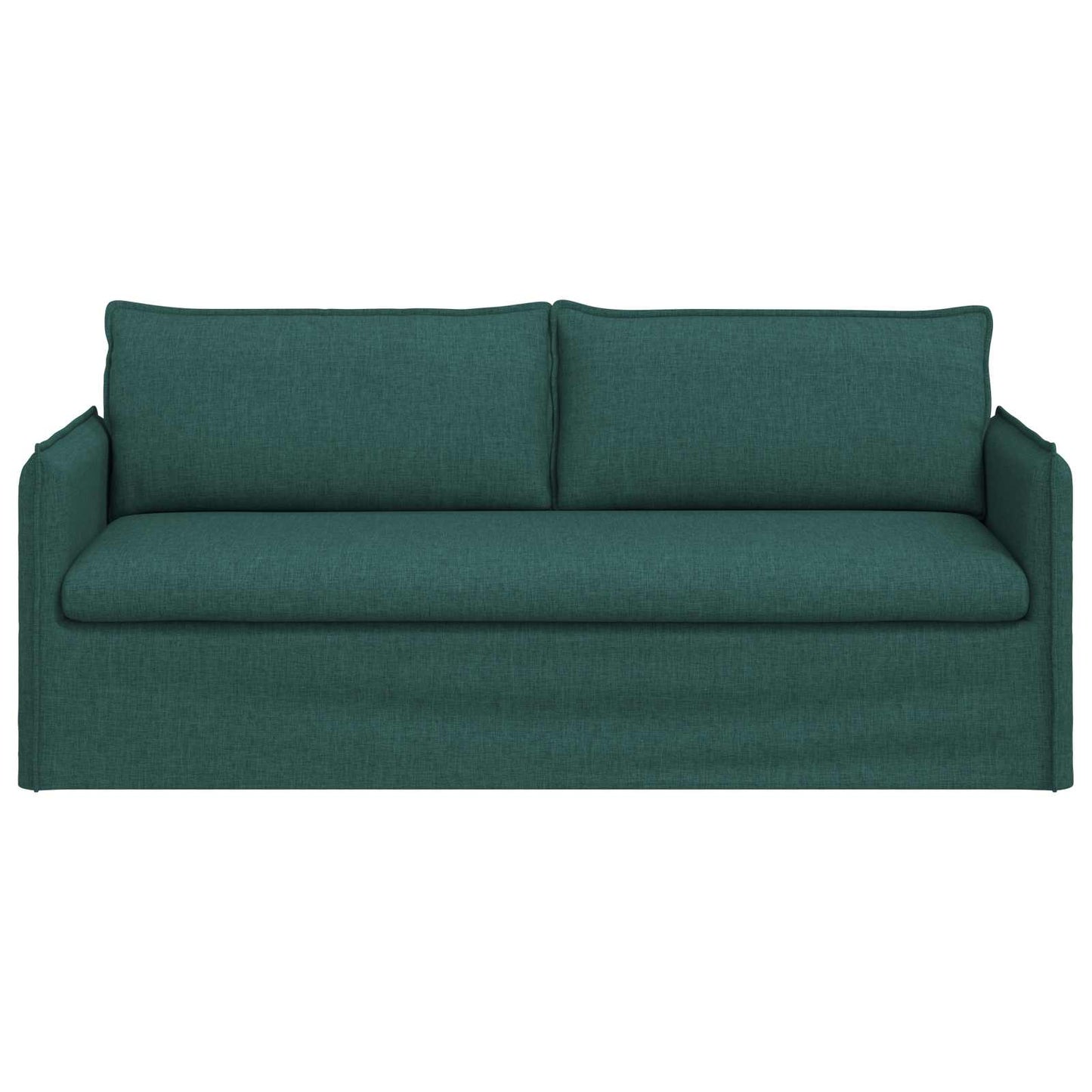 Sofa Dunkelgrün 196 x 82 x 85 cm Stoff