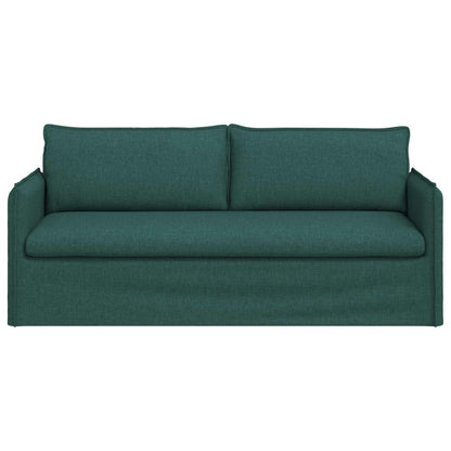 Sofa Dunkelgrün 196 x 82 x 85 cm Stoff