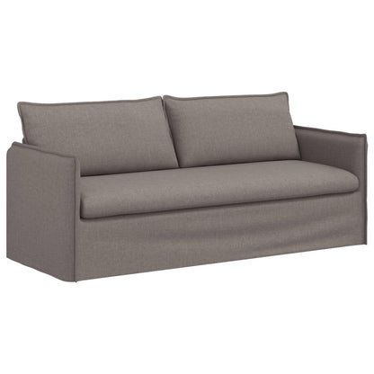 vidaXL Sofa Taupe 196 x 82 x 85 cm Stoff