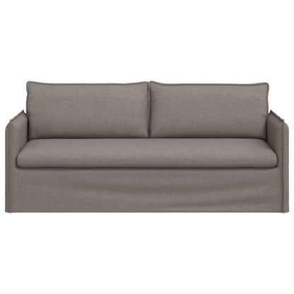 vidaXL Sofa Taupe 196 x 82 x 85 cm Stoff