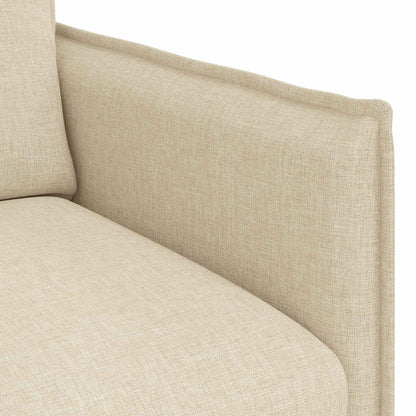 vidaXL Sofa Creme 196 x 82 x 85 cm Stoff