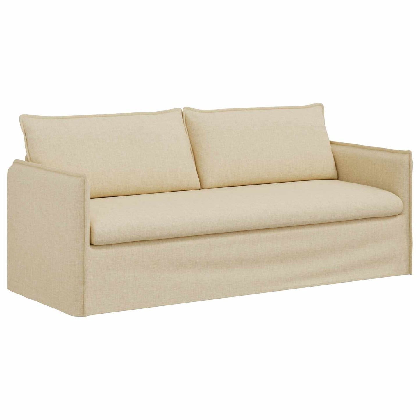vidaXL Sofa Creme 196 x 82 x 85 cm Stoff