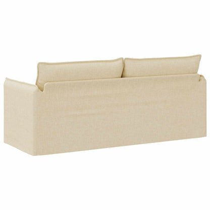 vidaXL Sofa Creme 196 x 82 x 85 cm Stoff