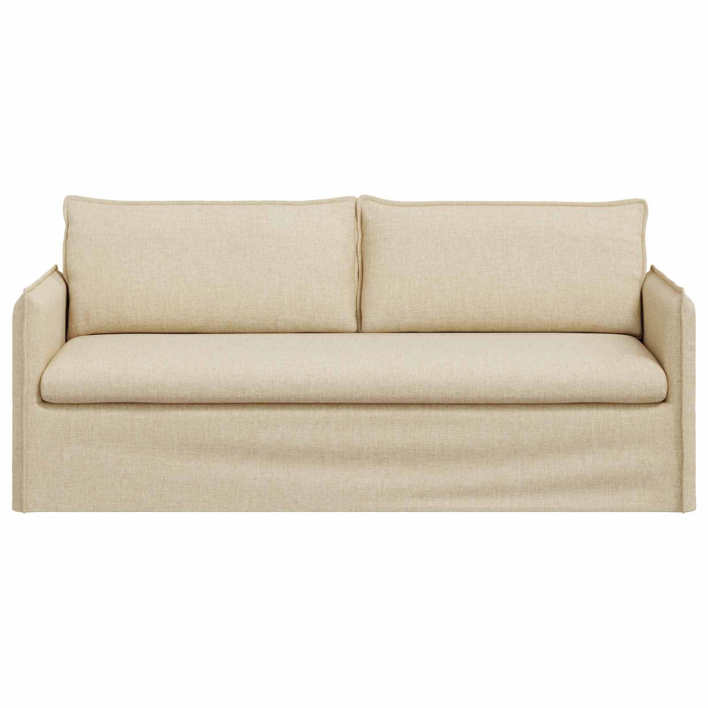 vidaXL Sofa Creme 196 x 82 x 85 cm Stoff