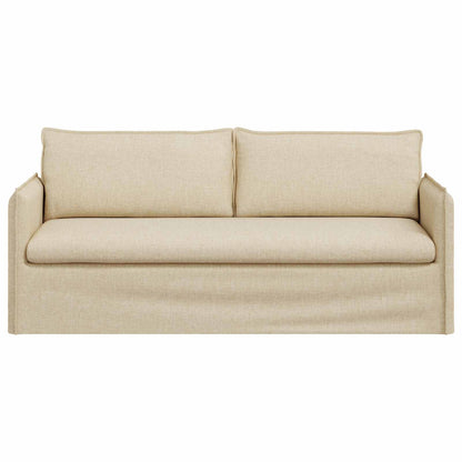 vidaXL Sofa Creme 196 x 82 x 85 cm Stoff