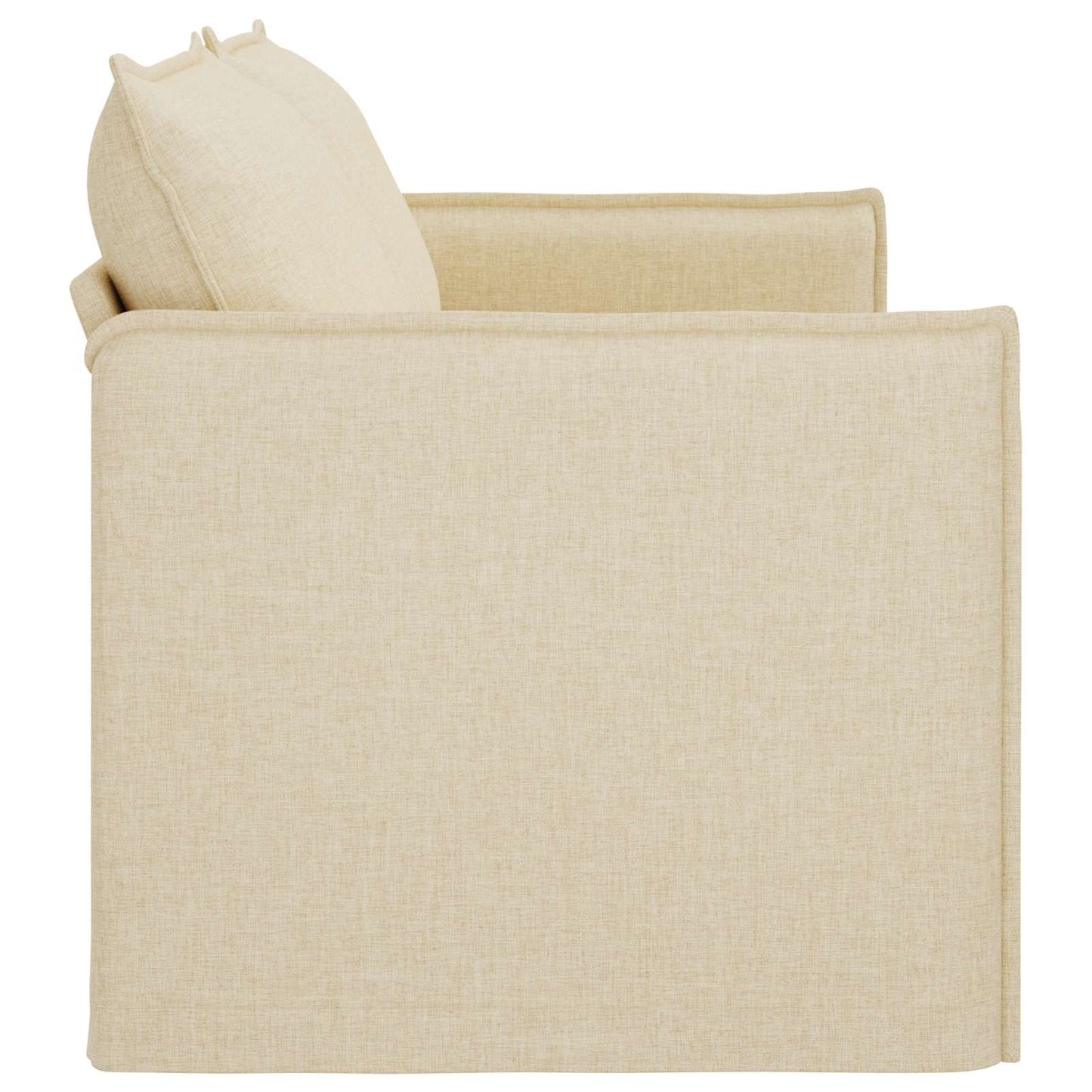 vidaXL Sofa Creme 196 x 82 x 85 cm Stoff