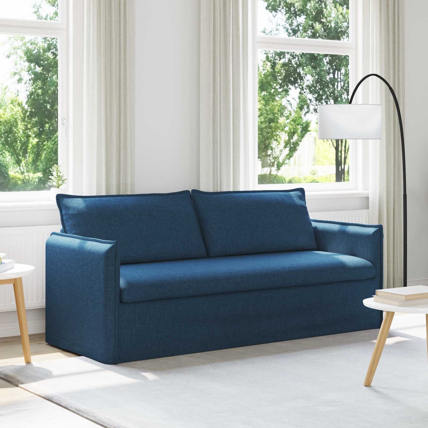 vidaXL Sofa Blau 196 x 82 x 85 cm Stoff
