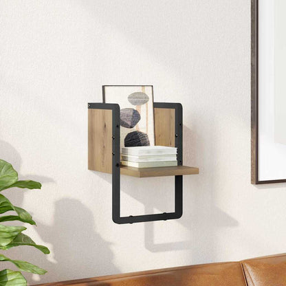 Wandregal Kunsthandwerk Eiche 20 x 25 x 30 cm Holzwerkstoff