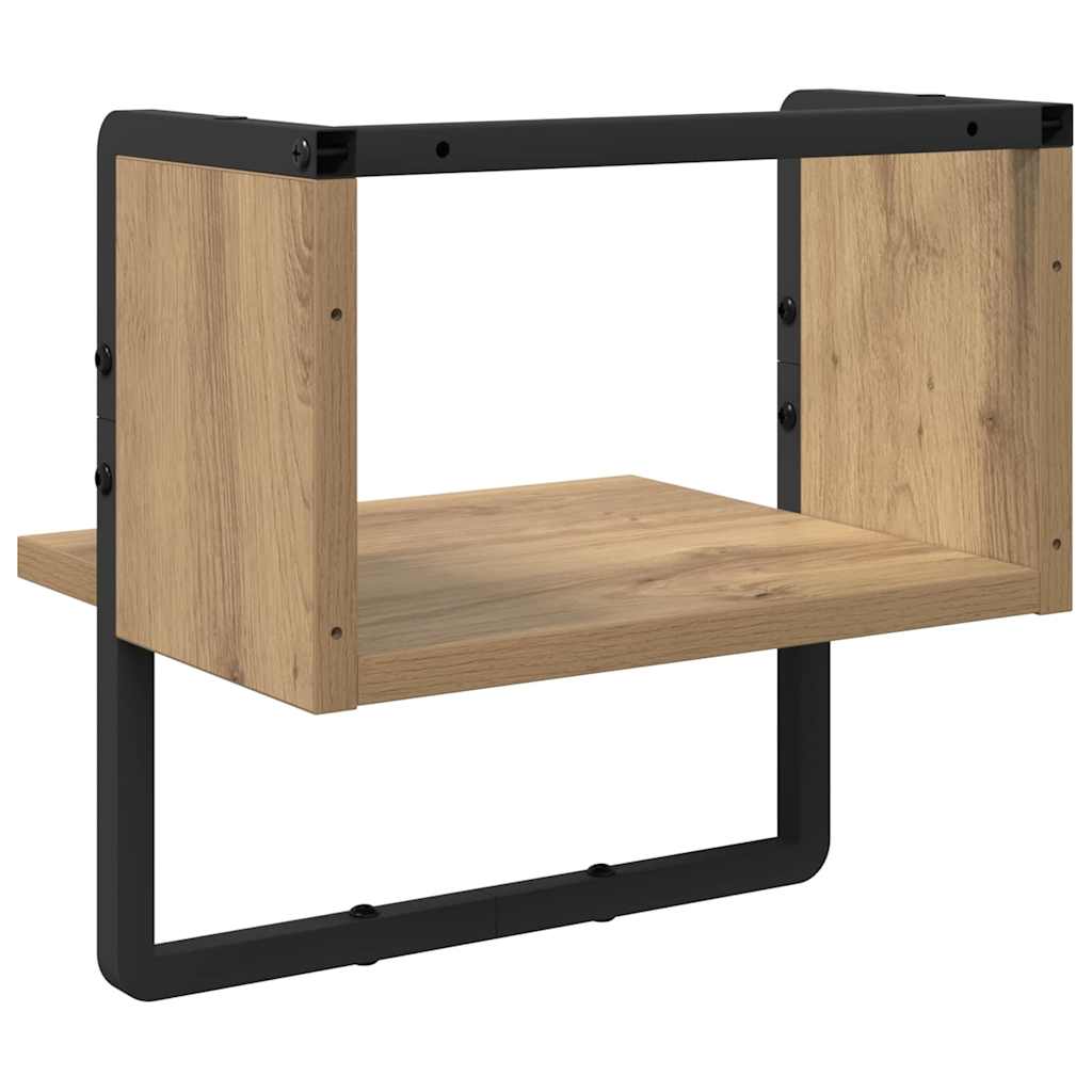vidaXL Wandregal Kunsthandwerk Eiche 30 x 25 x 30 cm Holzwerkstoff