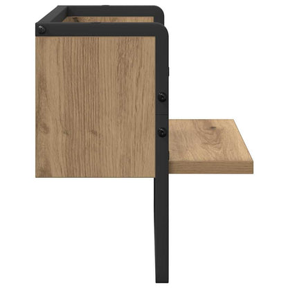 vidaXL Wandregal Kunsthandwerk Eiche 30 x 25 x 30 cm Holzwerkstoff